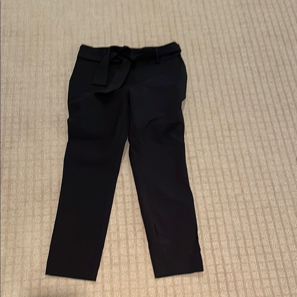 Nicole Miller Black Tailored Pants with Belt - Picture 1 of 4